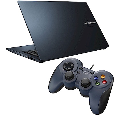 (超值組合) ASUS K6500ZH 15.6吋筆電 (i5-12500H/GTX1650/16G/512G/午夜藍)羅技 F310 遊戲搖桿