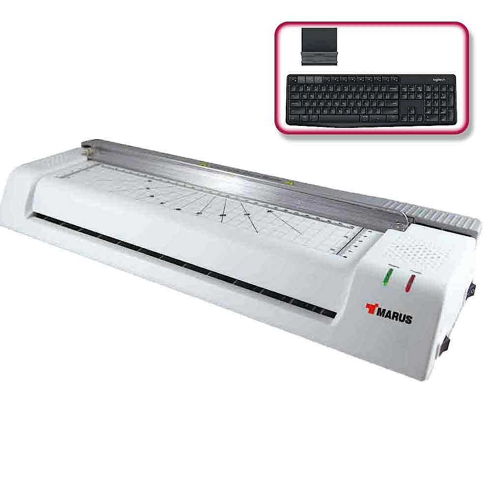 (震旦+羅技)MARUS馬路 A3冷熱裁刀護貝機+羅技 K375s 無線鍵盤支架 product image 1