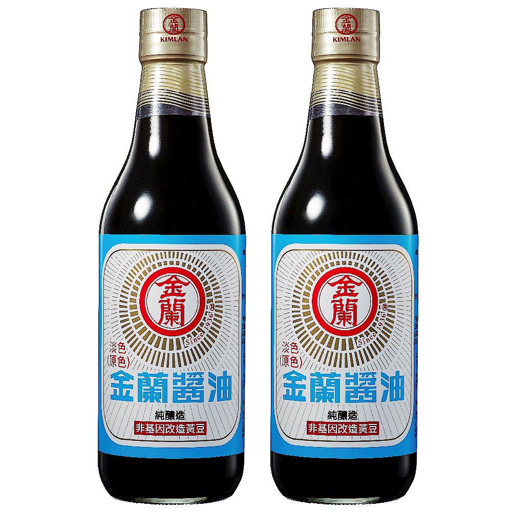 金蘭淡色醬油590ml  x2入 product image 1