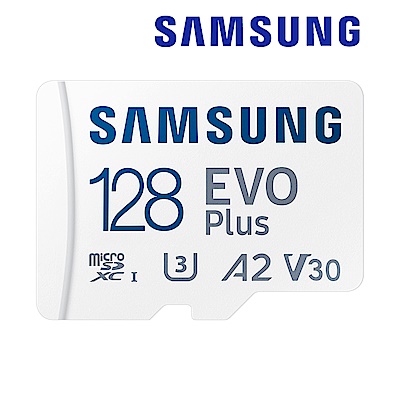 [2入組]SAMSUNG 三星EVO Plus 128GB記憶卡 microSDXC UHS-I U3 A2 V30 公司貨