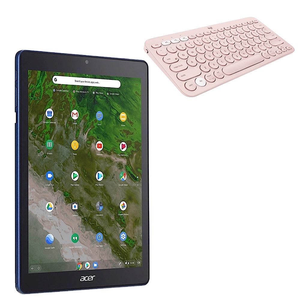 Acer ChromebookTab10(D651N-K3JG)+羅技k380鍵盤(粉) product image 1