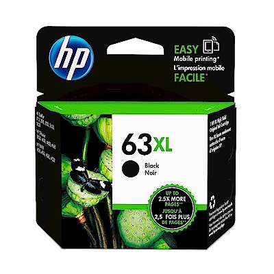 超值組-HP NO.63XL 原廠黑色+彩色墨水匣。組合現享88折 product thumbnail 3