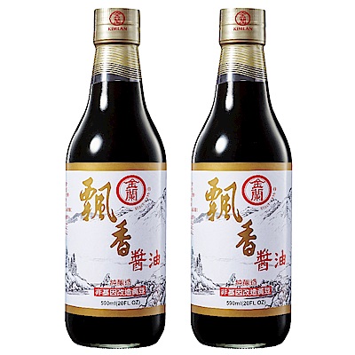 金蘭 飄香醬油590ml x2入