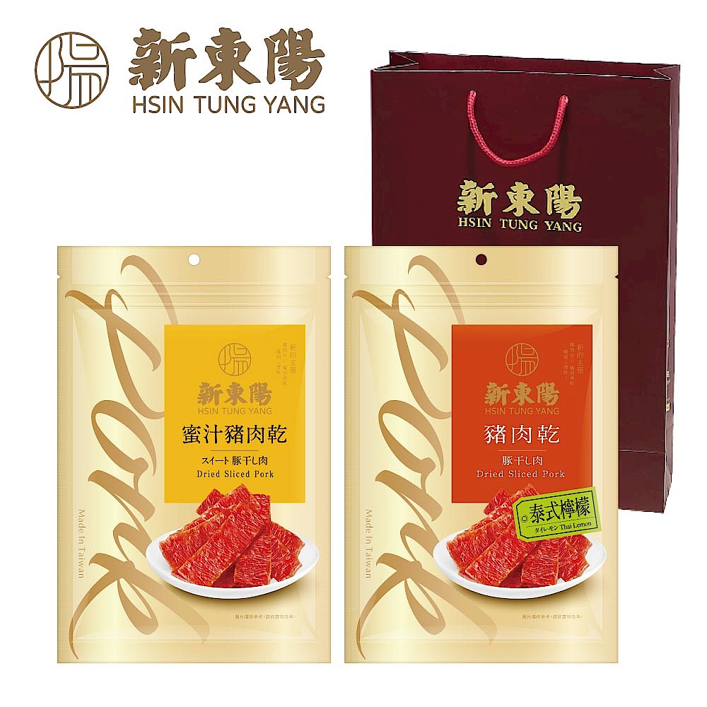 【端節限定附提袋】豬肉乾伴手禮-蜜汁/泰式檸檬  product image 1