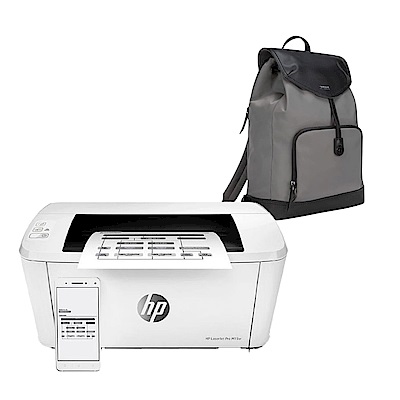 超值組-HP LaserJet Pro M15w 黑白無線 ＷiFi 雷射印表機+Targus Newport 15吋後背包 product thumbnail 2