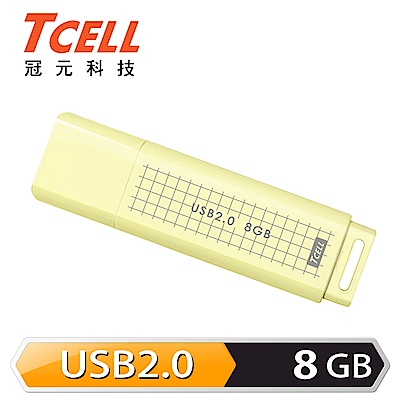 [超值兩入組]TCELL 冠元 USB2.0 8GB 文具風隨身碟(奶油色) product thumbnail 2