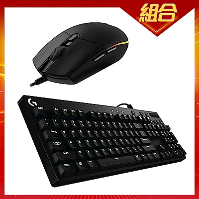 羅技 G102 炫彩遊戲滑鼠(黑)+G610機械式電競鍵盤(青軸) product thumbnail 2