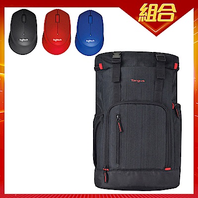 Targus Rucksack15.6吋休閒電腦後背包+羅技M331靜音滑鼠