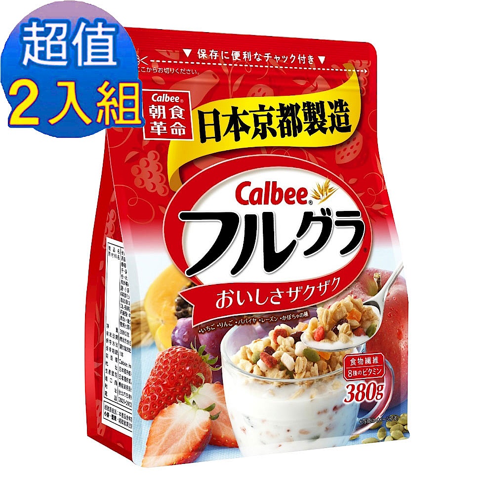 Calbee卡樂比 富果樂水果麥片(380g) 超值2包組 product image 1