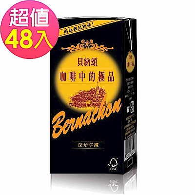 貝納頌 咖啡深焙拿鐵(375mlx24入) 2入組