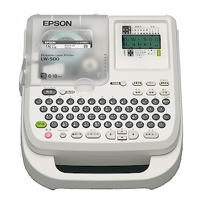 超值組-Epson LW-500標籤印表機+加購三組88折標籤帶(白底黑字) product thumbnail 6