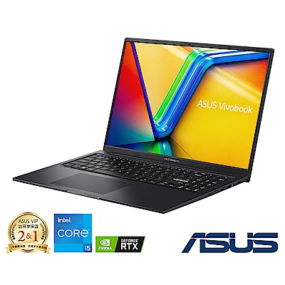 [超值組]ASUS K3605ZU 16吋輕薄效能筆電(i5-12500H/RTX4050/16G/512G/搖滾黑)＋威力導演 365 序號卡 (一年訂閱方案) product thumbnail 6