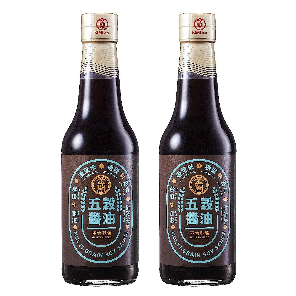 金蘭 五穀醬油(500ml)  x2入組 product image 1