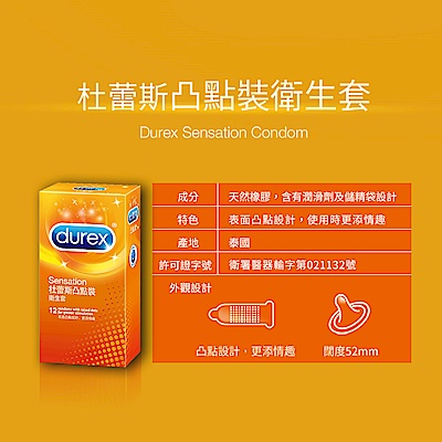 【Durex杜蕾斯】超薄裝衛生套12入 + 凸點裝衛生套12入 + 螺紋裝衛生套12入 product thumbnail 4