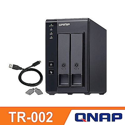 (NAS+不斷電組)QNAP 威聯通 TR-002 2Bay NAS 網路儲存伺服器+EATON 伊頓 A-500離線式 UPS不斷電系統 product thumbnail 2