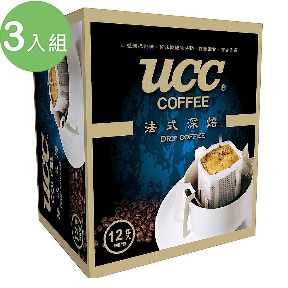 UCC 法式深焙濾掛式咖啡(8gx12入) 超值3入組 product image 1