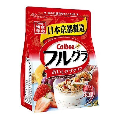 Calbee卡樂比 富果樂水果麥片(380g) 超值2包組 product thumbnail 2