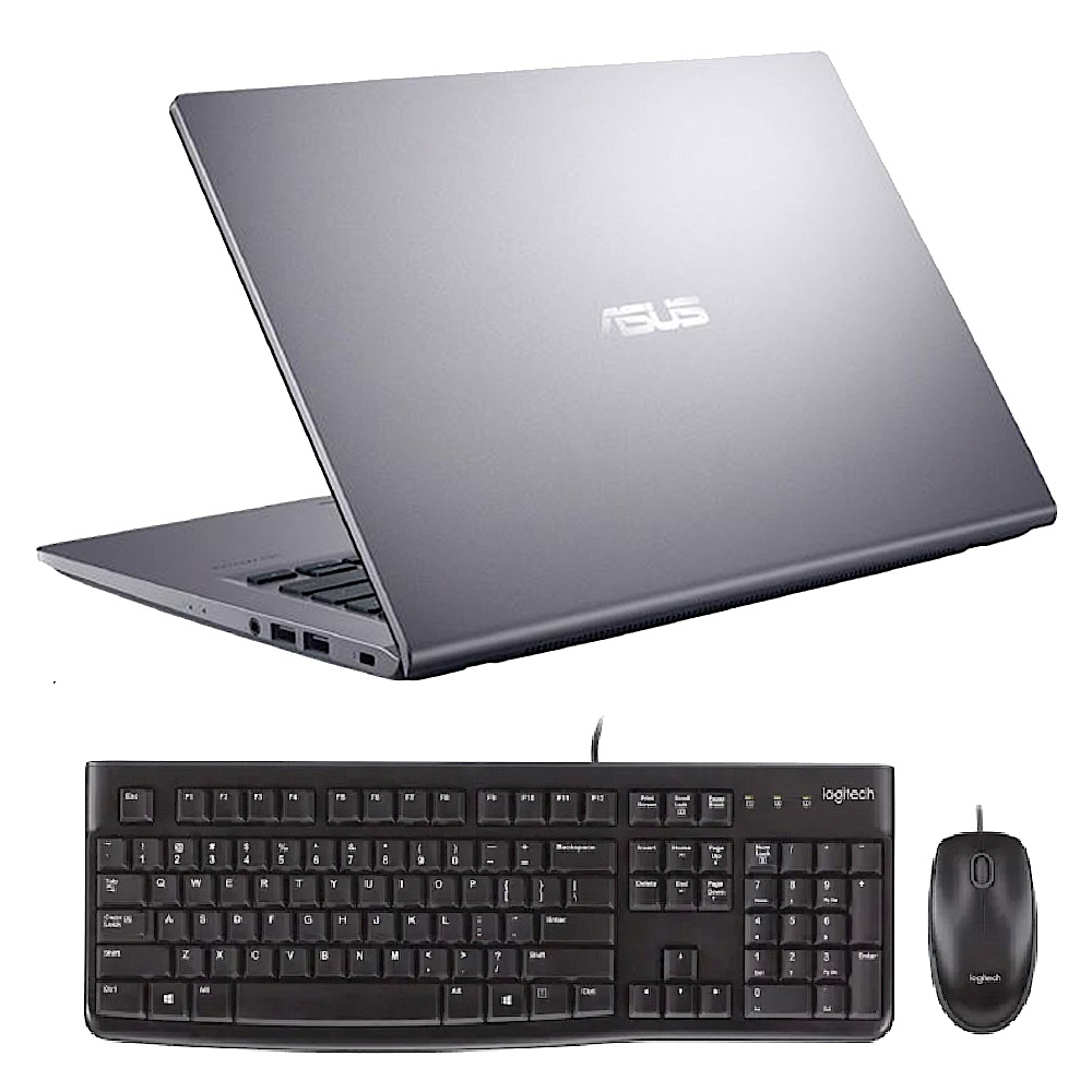 (鍵鼠超值組) ASUS X415MA 14吋筆電 (N4020/4G/128G SSD/Laptop/星空灰)羅技 MK120 有線滑鼠鍵盤組			 product image 1