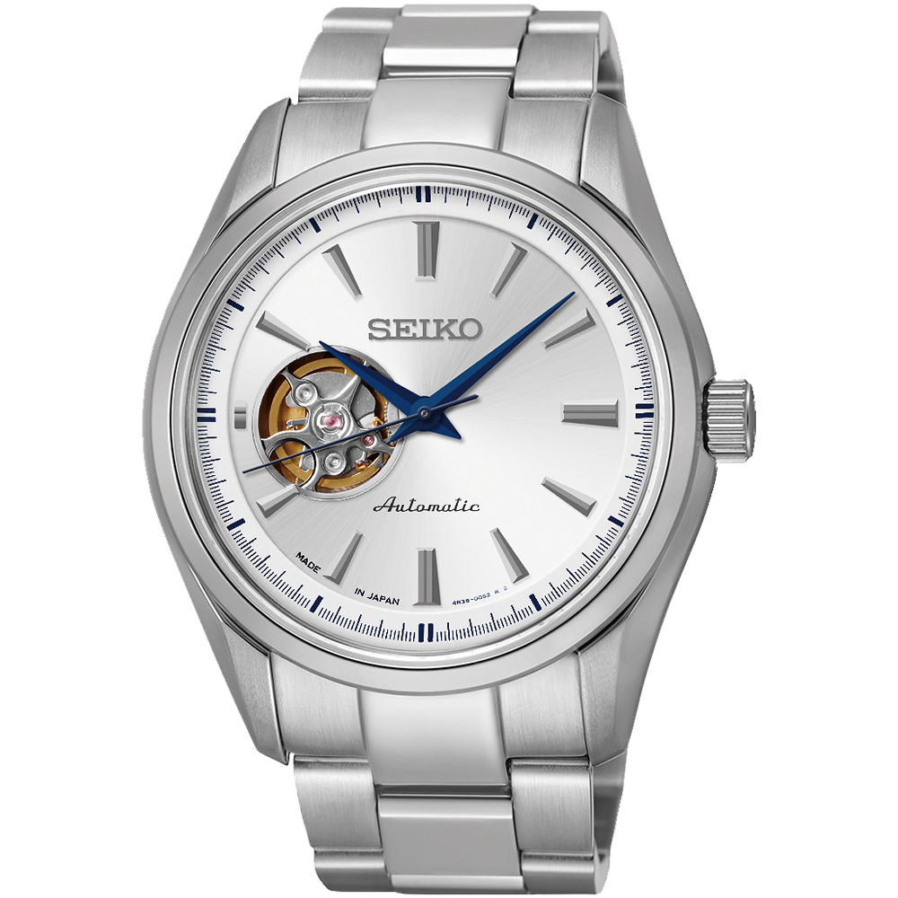 SEIKO Presage 4R38 開心系列機械腕錶(SSA255J1)-銀/42mm