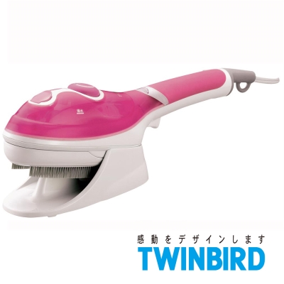 日本TWINBIRD-手持式蒸氣熨斗(粉)SA-4084P