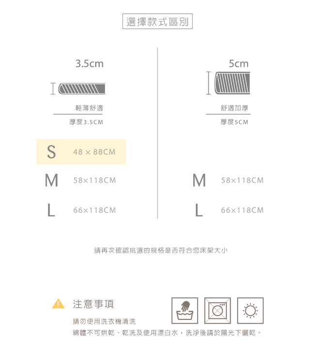 媽咪小站-Mammy Shop VE 嬰兒護脊床墊 3.5cm (S)