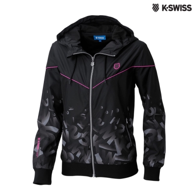 K-SWISS Gradient Windbreaker風衣外套-女-黑