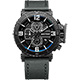 RHYTHM日本麗聲 運動系列大錶徑計時手錶-黑x灰/46mm product thumbnail 1