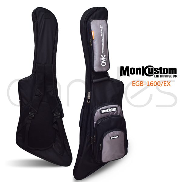 Monkcustom 電吉他 特殊型 多重收納設計 防水厚琴袋(EGB-1600EX)