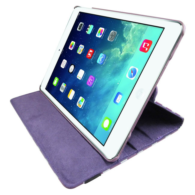 L64波點旋轉款iPad Air平板皮套&螢幕保護貼組