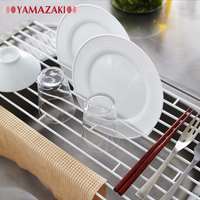 【YAMAZAKI】Plate多功能瀝水架-L★居家收納/置物架/衛浴收納/廚房收納