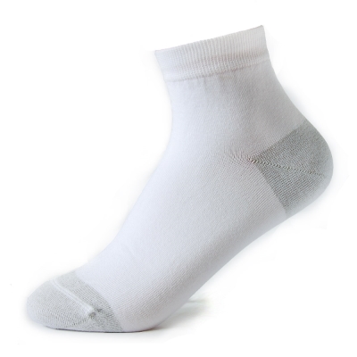 機能型排汗舒爽短襪 (吉泉A106白色) 銀纖維機能紗入門款 薄款2雙入