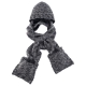【ATUNAS 歐都納】保暖帽含圍巾 A-A1545 黑灰 product thumbnail 1