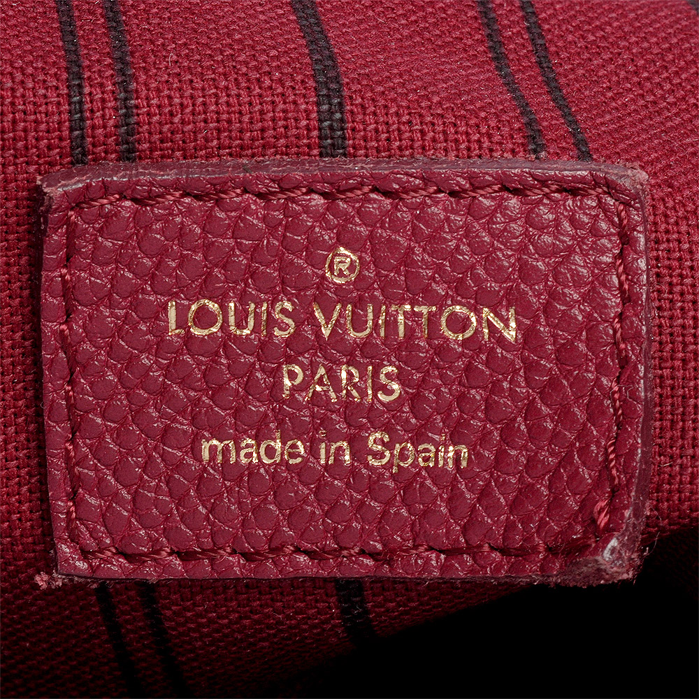 LOUIS VUITTON Monogram Empreinte Artsy MM Shoulder Bag Purple M94047 Auth  hs786A
