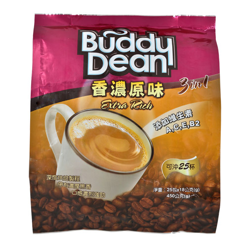 Buddy Dean 巴迪三合一咖啡-香濃原味(18gx25入)