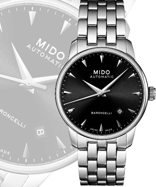 MIDO Baroncelli 尊爵紳士機械錶-鋼帶/38mm