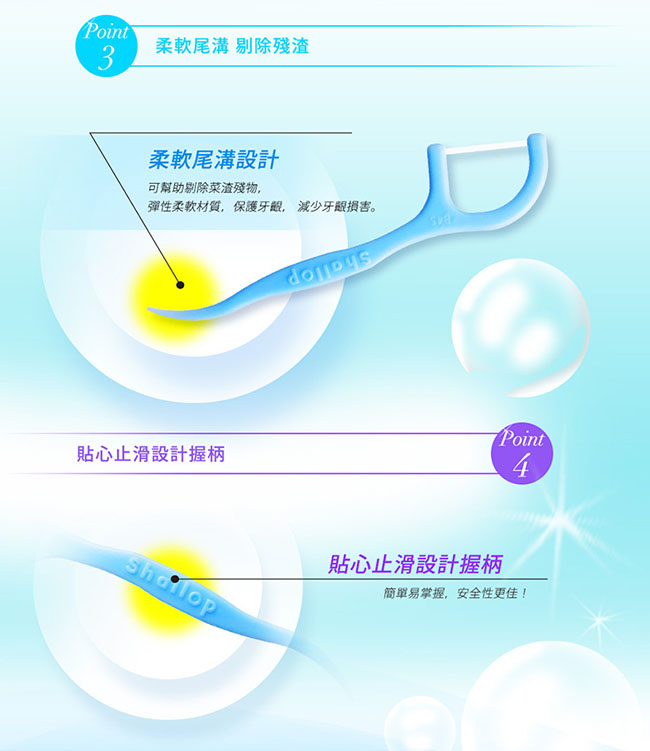 刷樂 扁線牙線棒(200支)