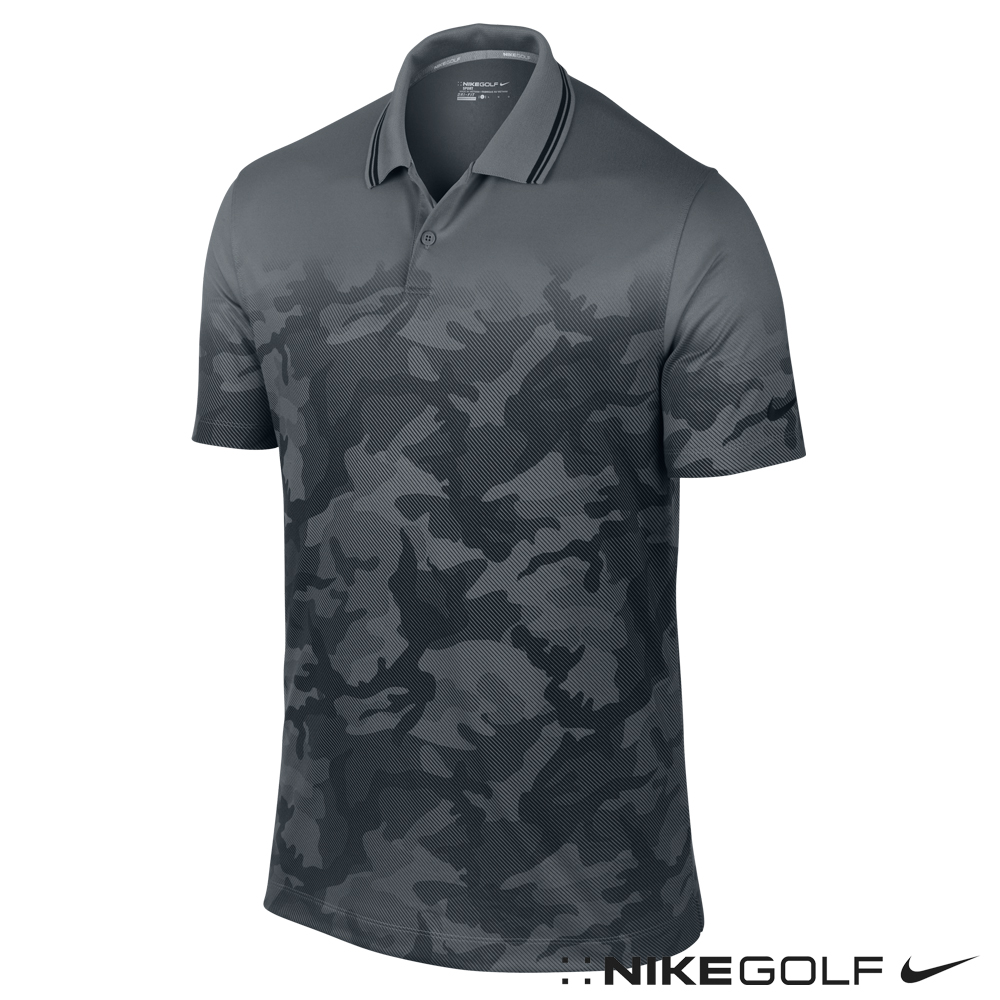 Nike Golf 快速排汗漸層迷彩針織衫-穩重灰