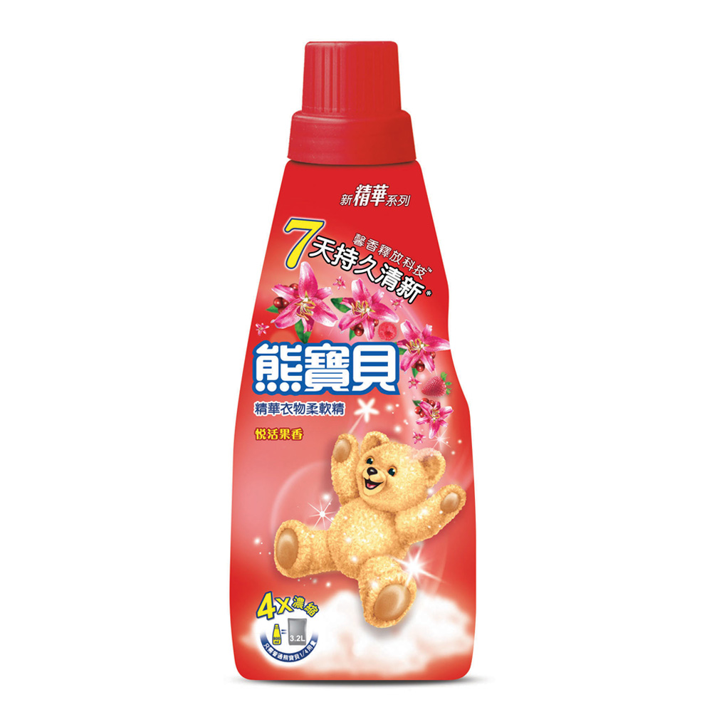 熊寶貝 悅活果香衣物柔軟精(800ml)