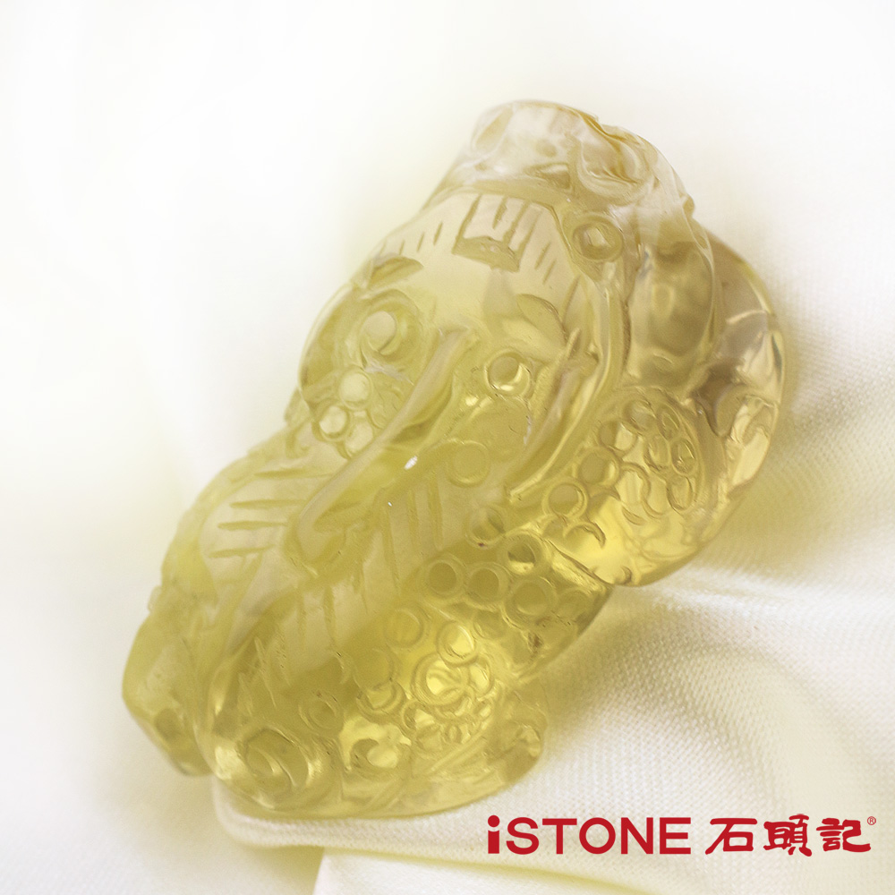 石頭記 黃水晶貔貅項鍊-極富納財32.4G