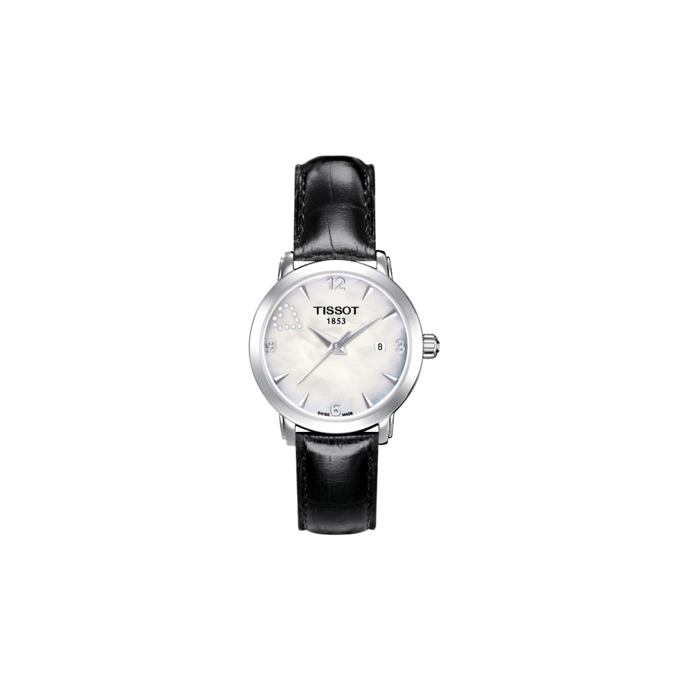 TISSOT 天梭 官方授權 Everytime Valentines Day 心鑽戀人腕表-28mm