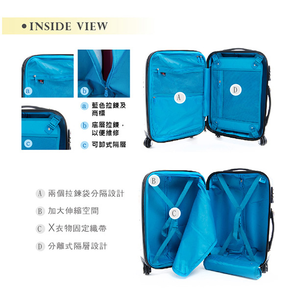 AIRWALK LUGGAGE - 精彩歷程 環郵世界行李箱20吋 - 各地米白