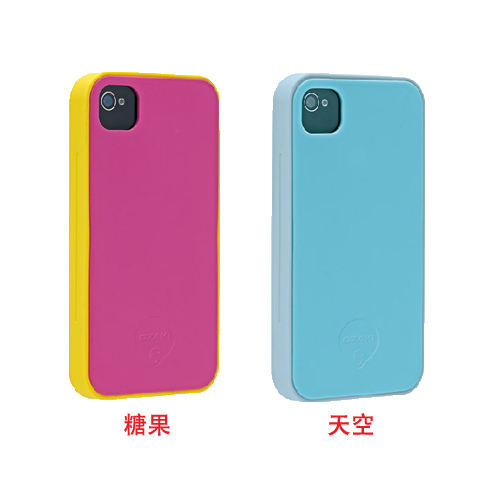 Ozaki iPhone 4 / 4SiCoat Sillicone+ 雙色矽膠保護套
