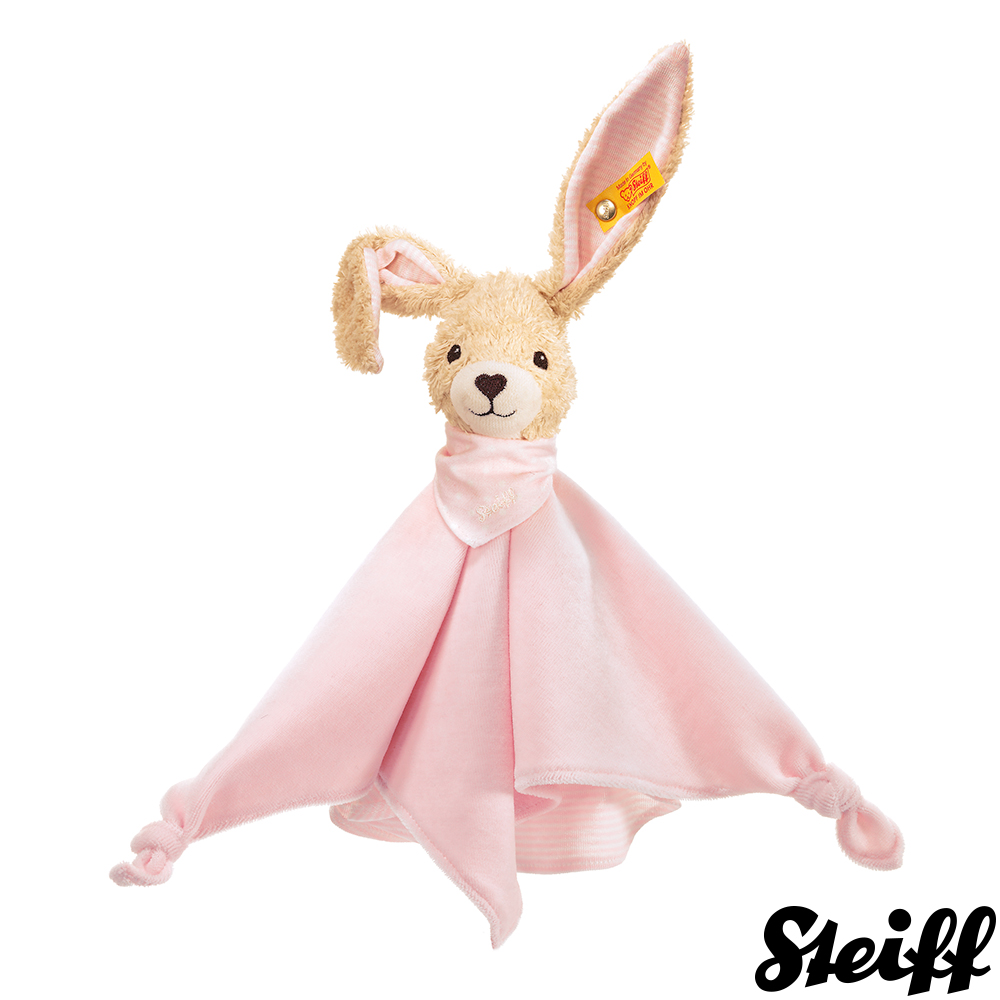 STEIFF德國金耳釦泰迪熊 - Hoppi Rabbit (嬰幼兒安撫巾)