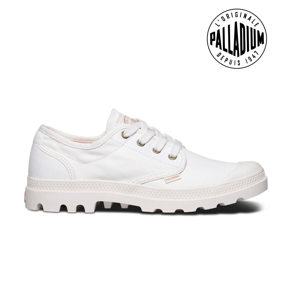 Palladium Pampa Oxford-男-米白