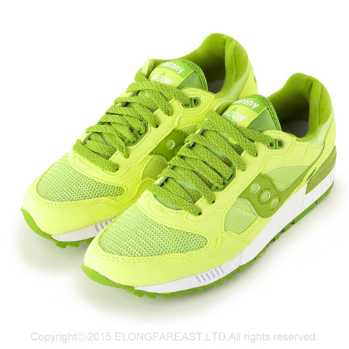 (女) 美國 SAUCONY 經典時尚休閒輕量慢跑球鞋-檸檬綠