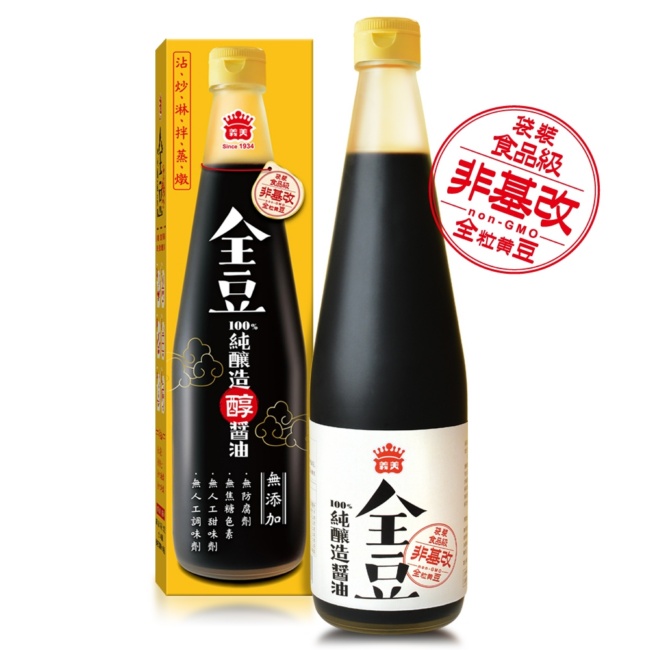 義美 全豆純釀造醬油(520ml)