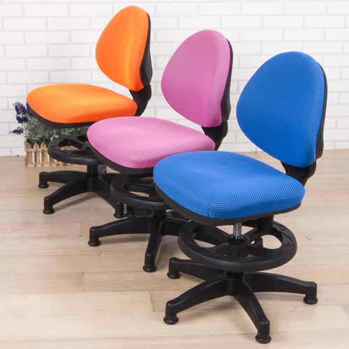 彩色網布固定腳兒童椅(3色)