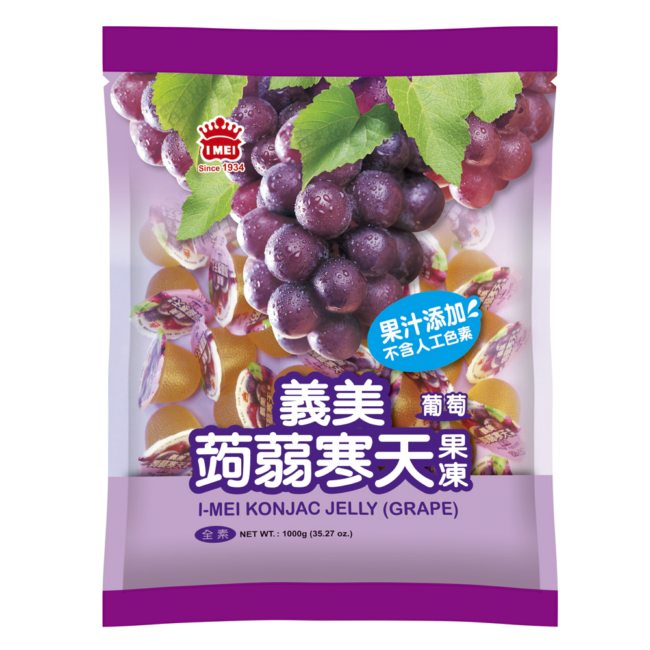 義美 葡萄蒟蒻寒天果凍(1000g)