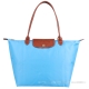 Longchamp 經典Le Pliage系列摺疊款式長把水餃包(大/天空藍) product thumbnail 1