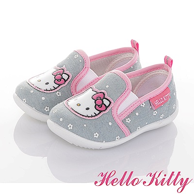 HelloKitty童鞋 牛仔系列 輕量抗菌減壓懶人學步鞋-可室內-水